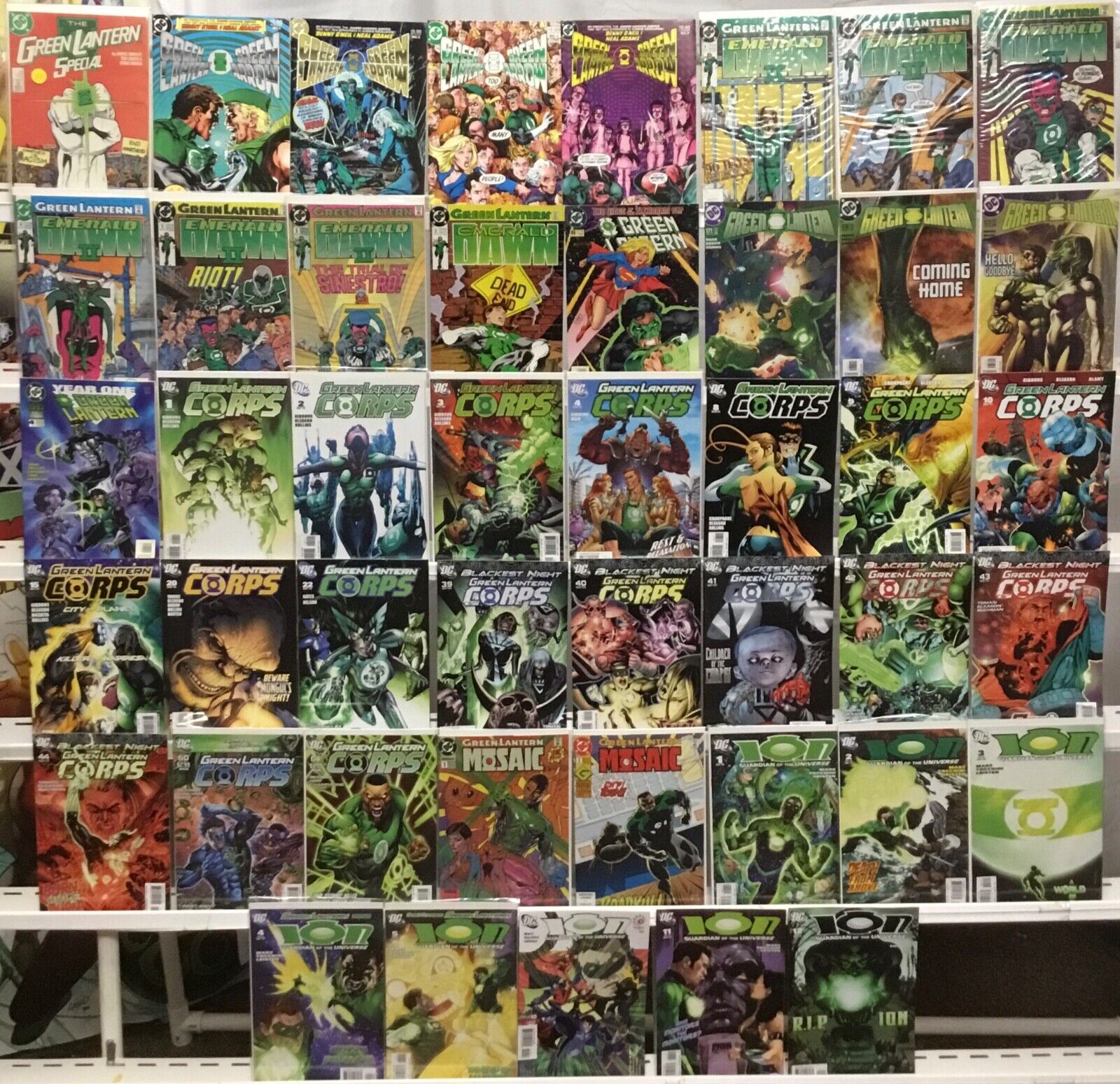 DC Comics Green Lantern Comic Book Lot of 45 Issues Corps, ION, Mosaic, Emerald
