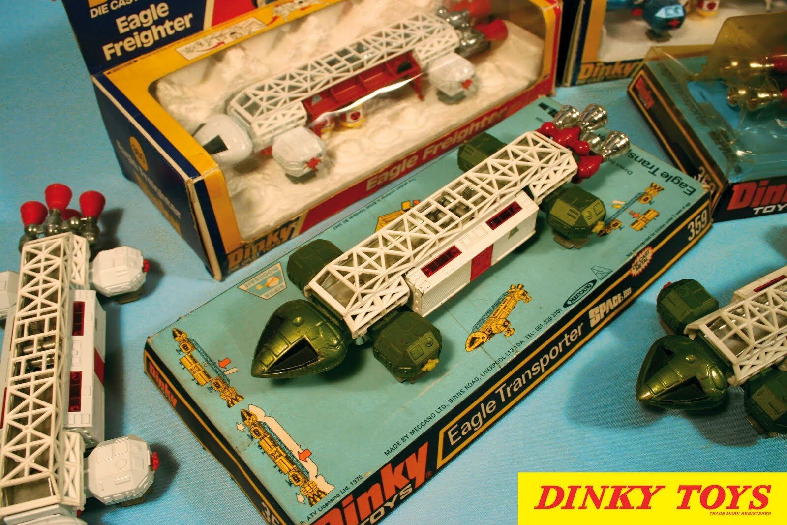 1 Vintage Dinky SPACE 1999 Eagle Transporter Diecast Meccano Ltd 1974 No. 359 
