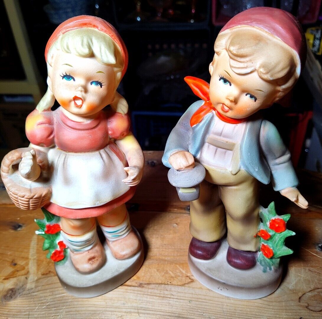 ENESCO vintage boy and girl figurines