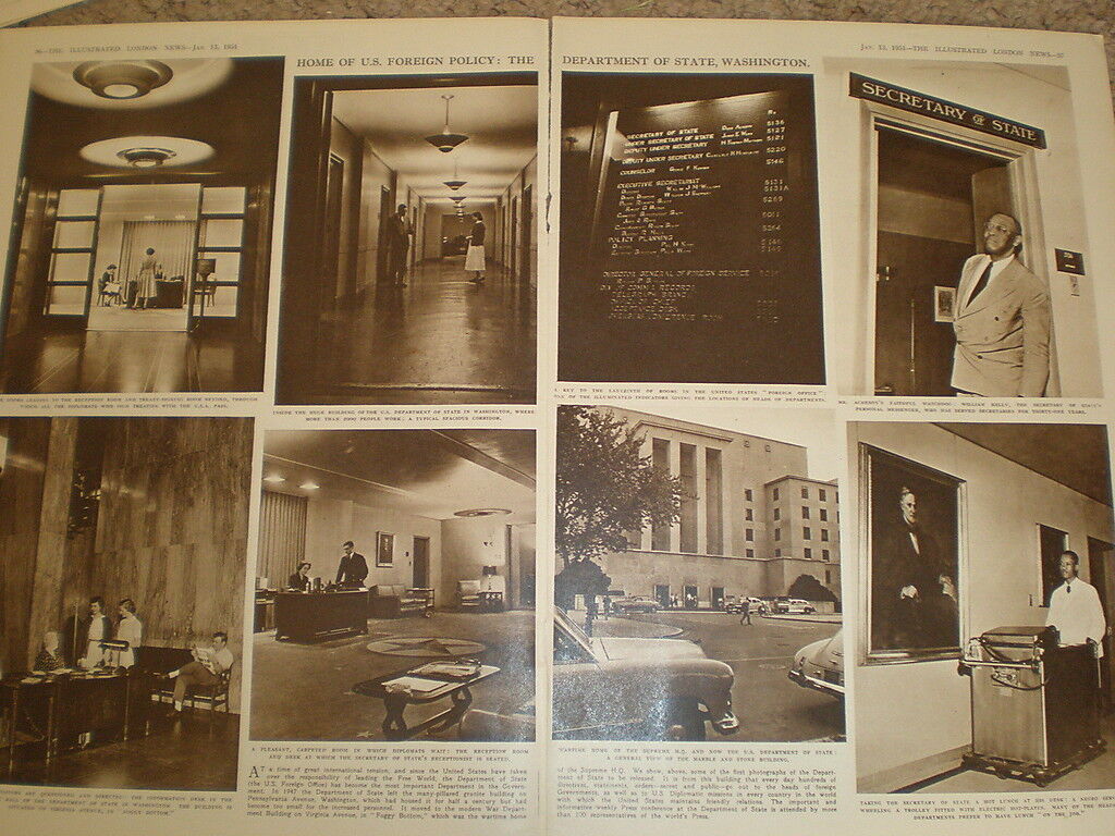 Photo article Home of US Foreign Policy State Department Washington USA 1951
