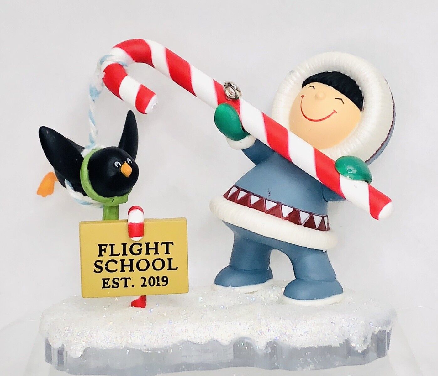 Hallmark Keepsake Ornament 2019 Frosty Friends Eskimo 40th Series Flight School
