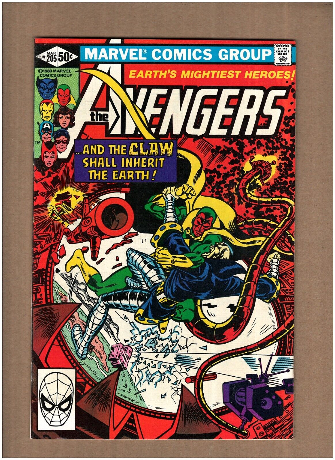 Avengers #205 Marvel Comics 1981 Iron Man Vision Captain America VF+ 8.5