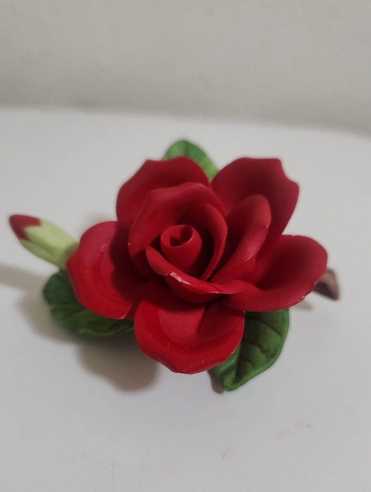 Porcelain Red Rose - Smoke Free Home