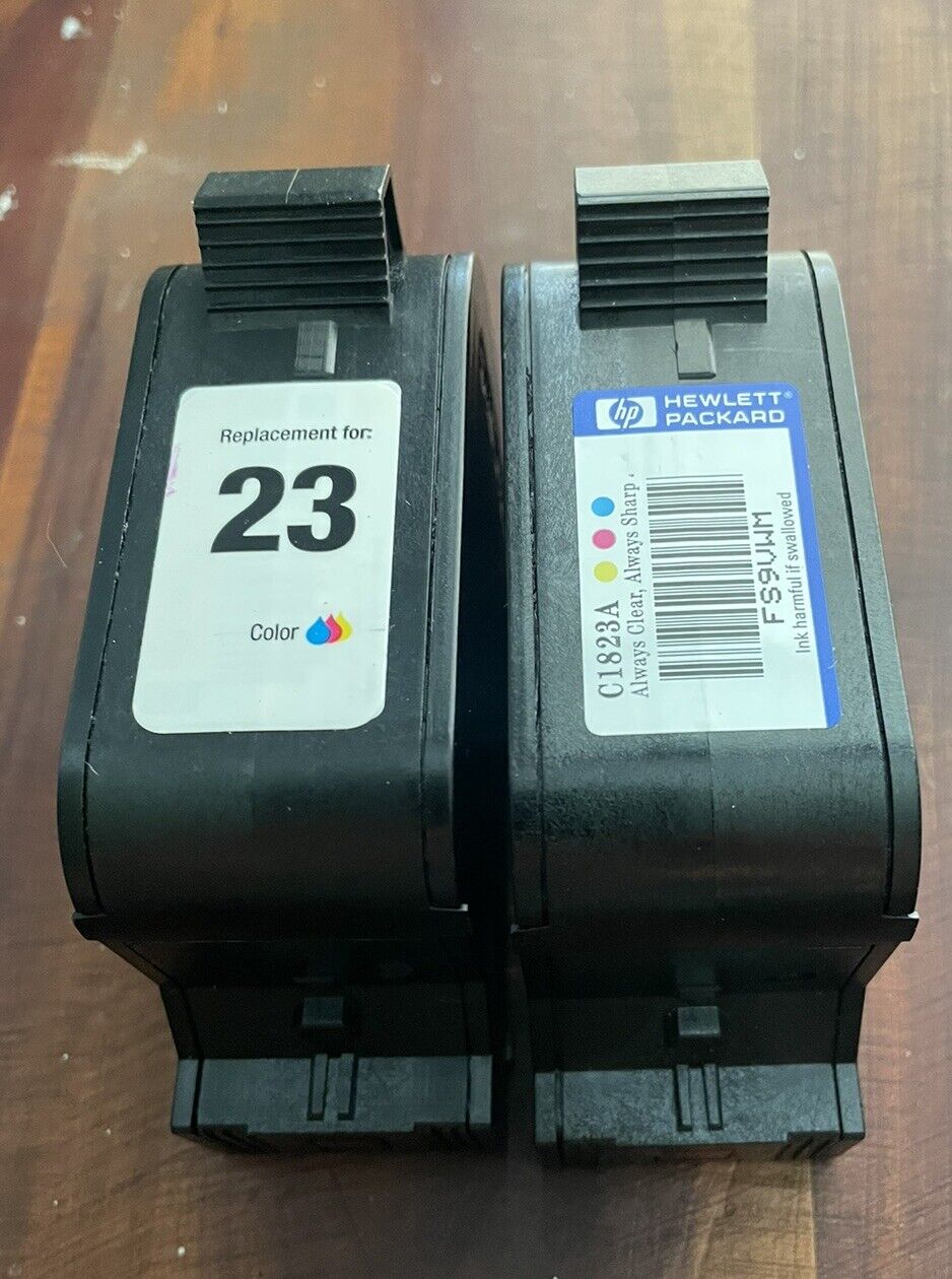 HP 23 1x Lot Tri-color Ink Jet Cartridge For Refills