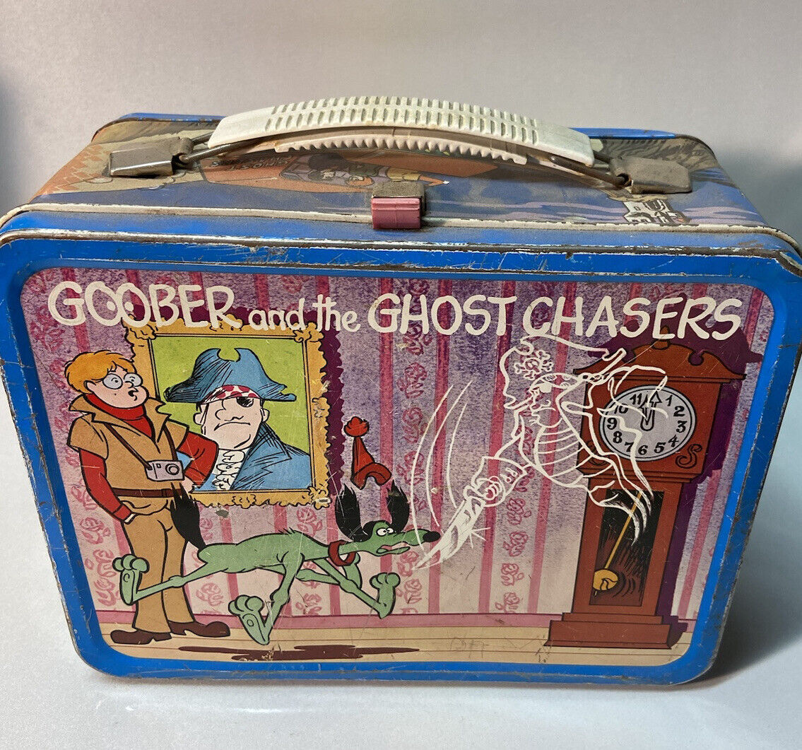 Vintage 1974 Goober And The Ghost Chasers Inch High Private Eye Metal Lunchbox