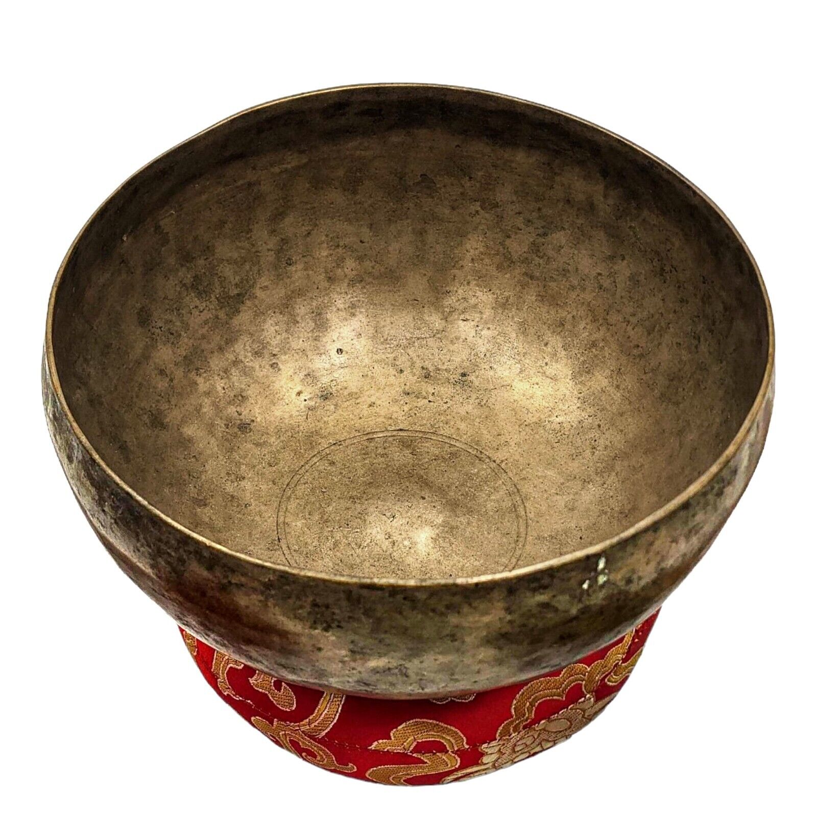 Vintage Handmade Aged Antique Yoga Singing Bowl Tibetan W/ Mallet Sound Healing