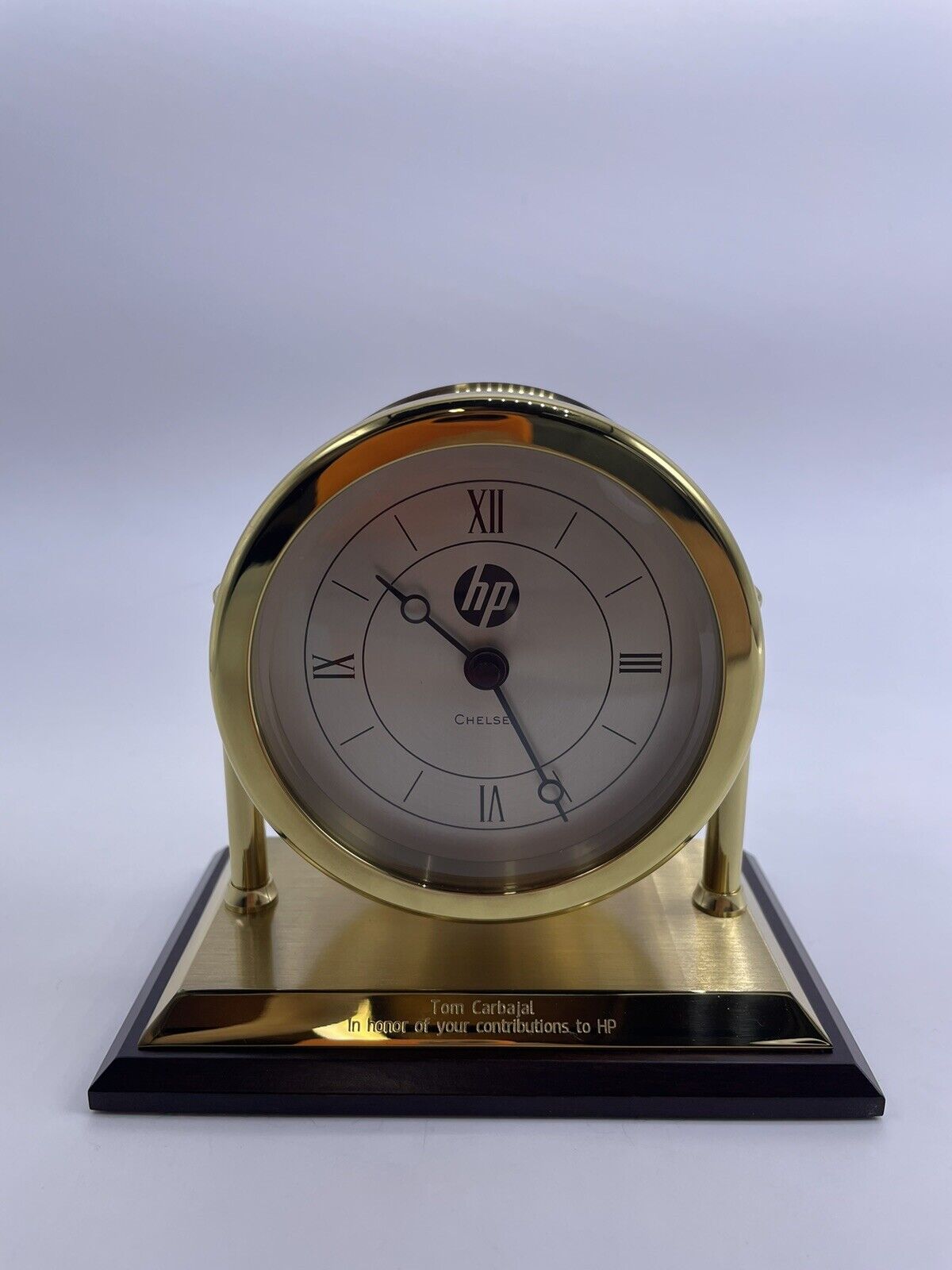 Chelsea Chatham desk clock Working Condition Presentation Piece From HP Company