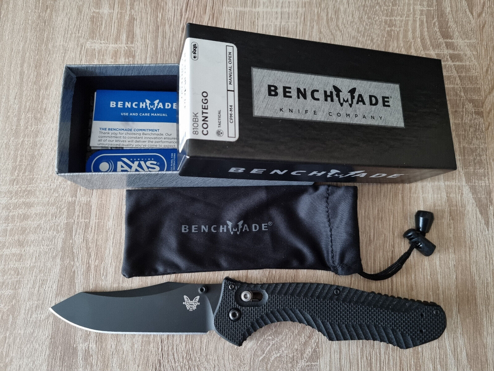 Benchmade 810BK Osborne Contego CPM-M4 Folding Knife Rare Discontinued