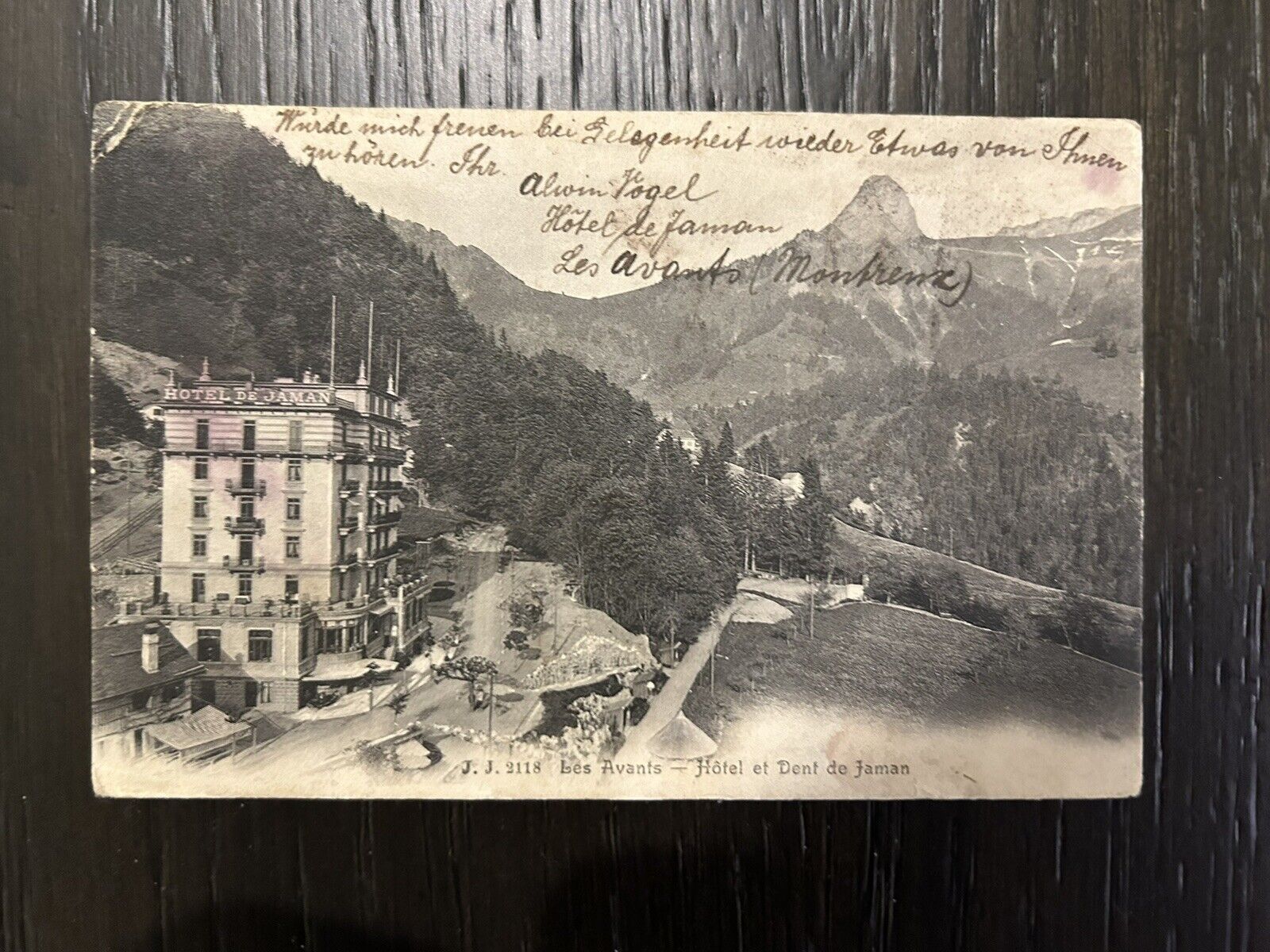 Switzerland 1906 Hotel de Jaman / Les Avants Postcard 
