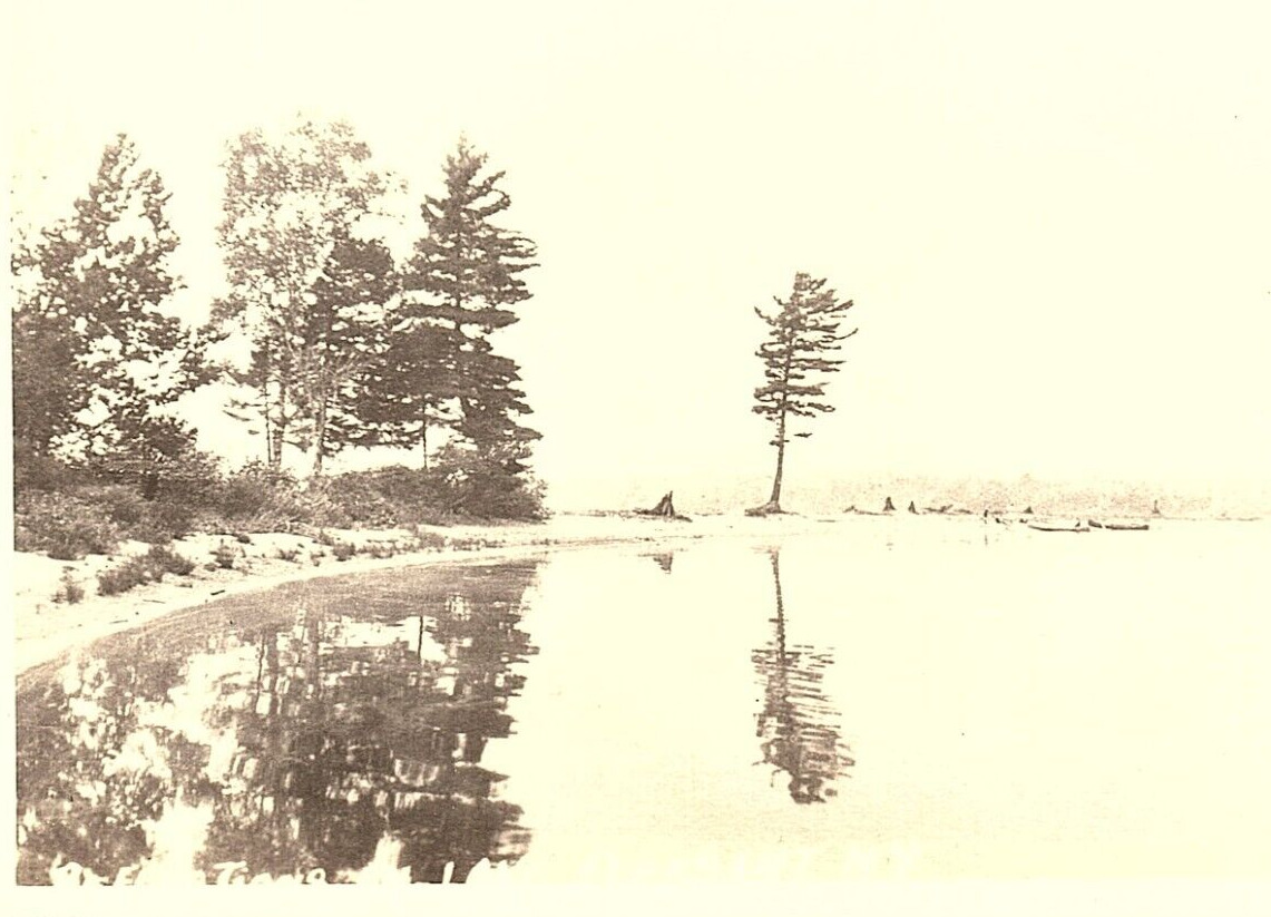 1920s LAKE PLEASANT NEW YORK NY SHORELINE STEPHENS WATERBURY RPPC POSTCARD P2845