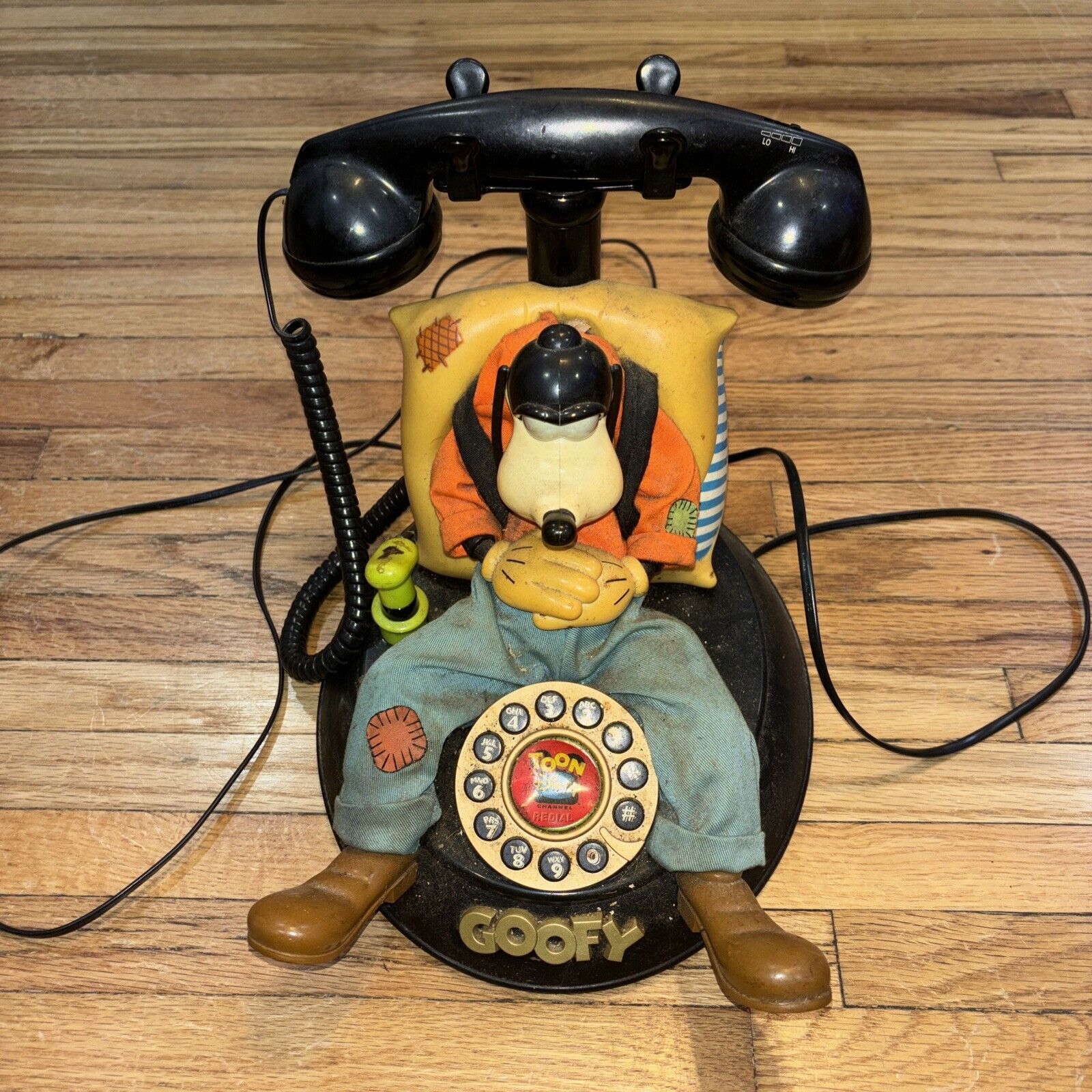 Vintage Goofy Animated Talking Telephone Disney untested