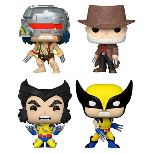 Funko Marvel: Wolverine 50th Anniversary Set of 4 - w/protectors