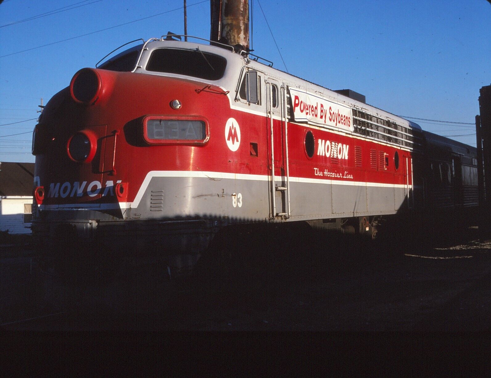 Original Kodak Railroad Slide Monon F3 #83 Indiana Fair Train