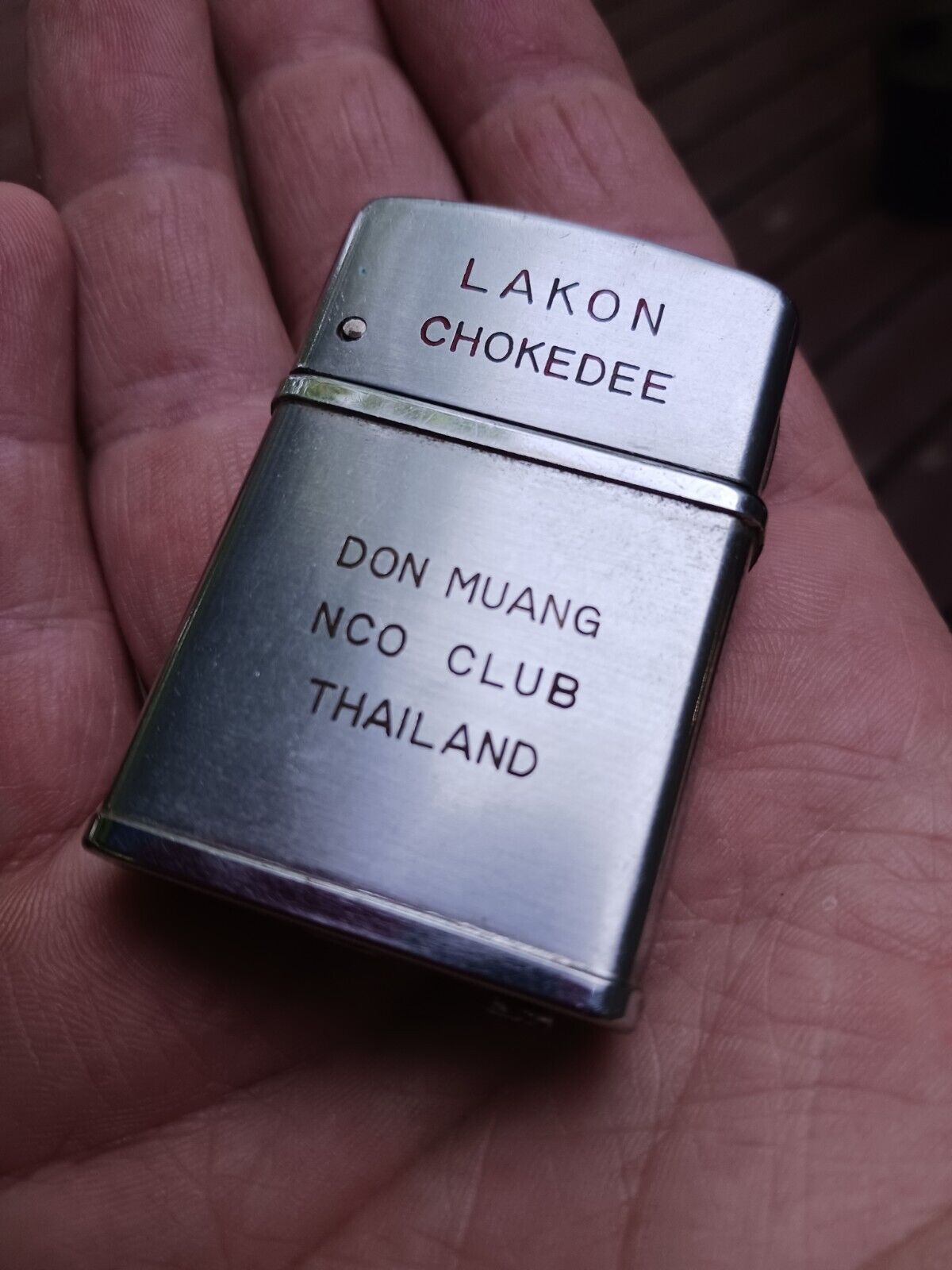 Vietnam War USAF Air Force Thailand Don Muang NCO Club Pipemate zippo lighter
