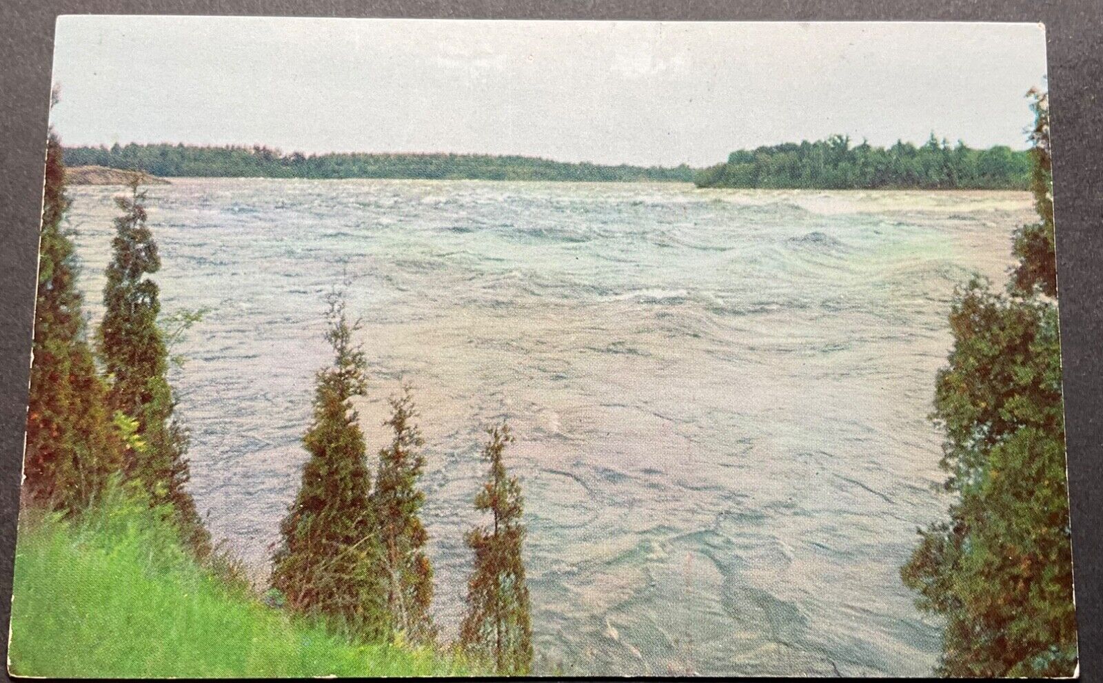 Ontario Canada Postcard Longue Sault Rapids Near Cornwall New York State Power