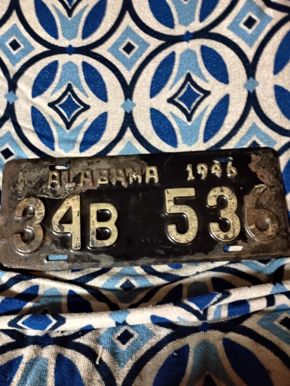 Vintage Alabama 1946 Licence Plate