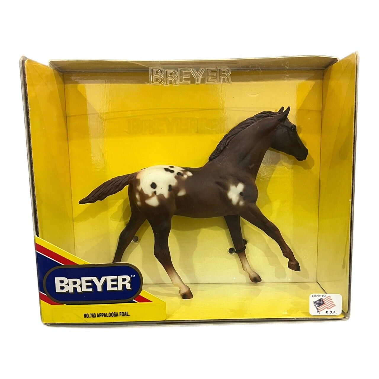 Vintage 1990s Breyer 763 Appaloosa Stock Horse Foal DARK
