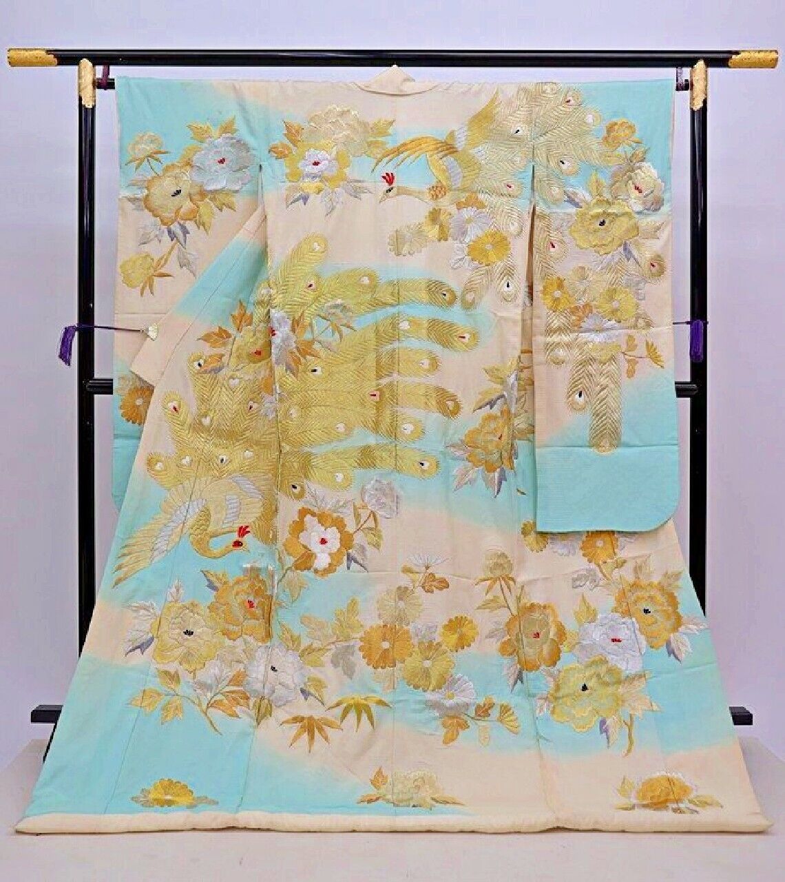 Japanese Kimono Uchikake Wedding Pure Silk japan 1569