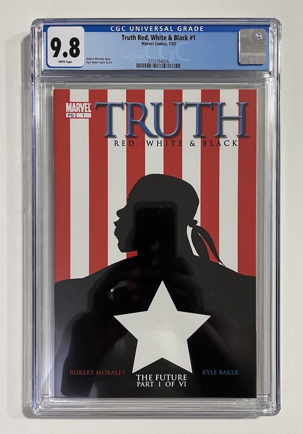 TRUTH: RED WHITE & BLACK #1 (2003) CGC 9.8 1ST APPEARANCE OF ISAIAH BRADLEY
