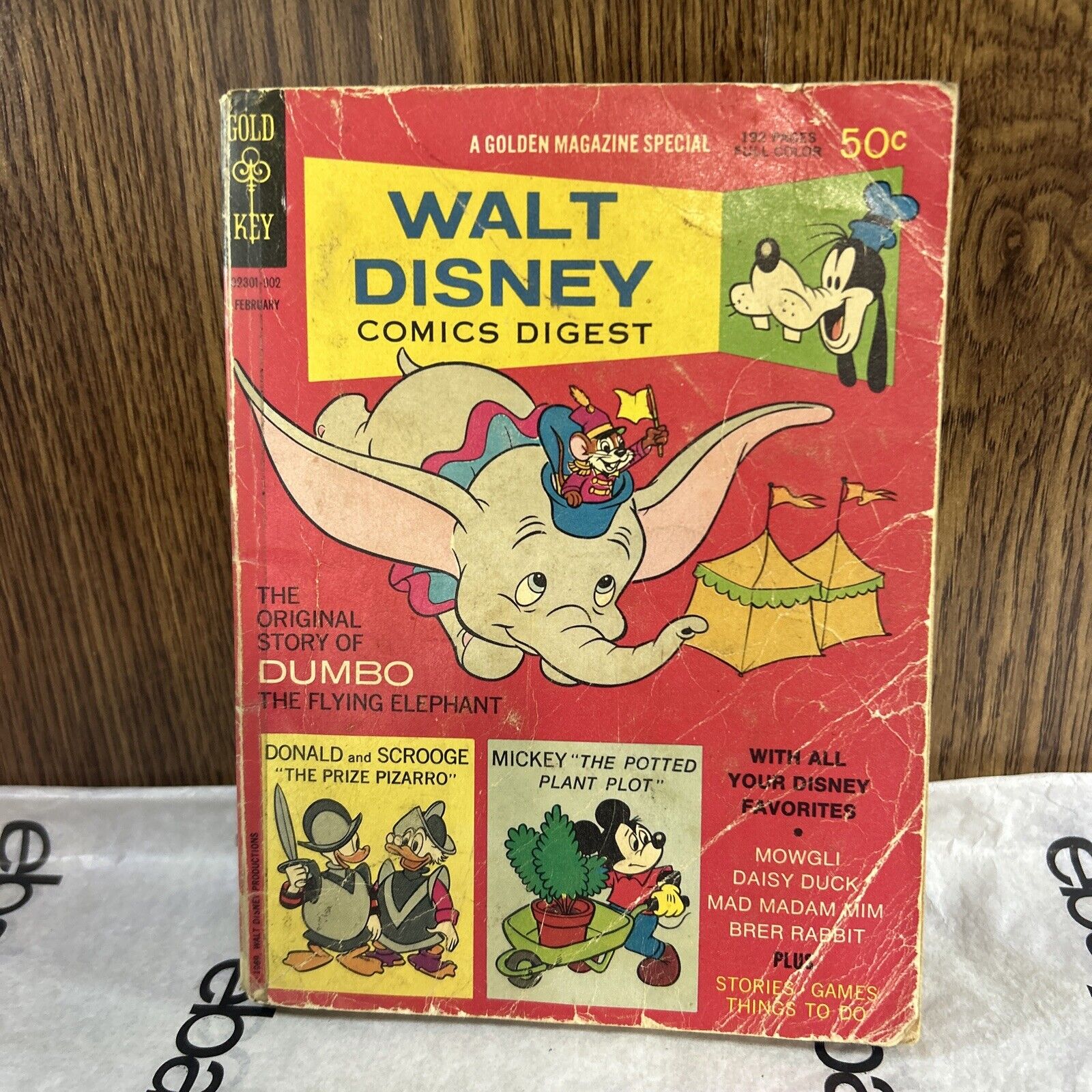 Walt Disney Gold Key Comics Digest #8 Dumbo 1969 Carl Banks 