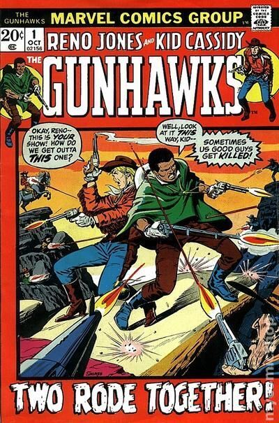 Gunhawks #1 VG 4.0 1972 Stock Image