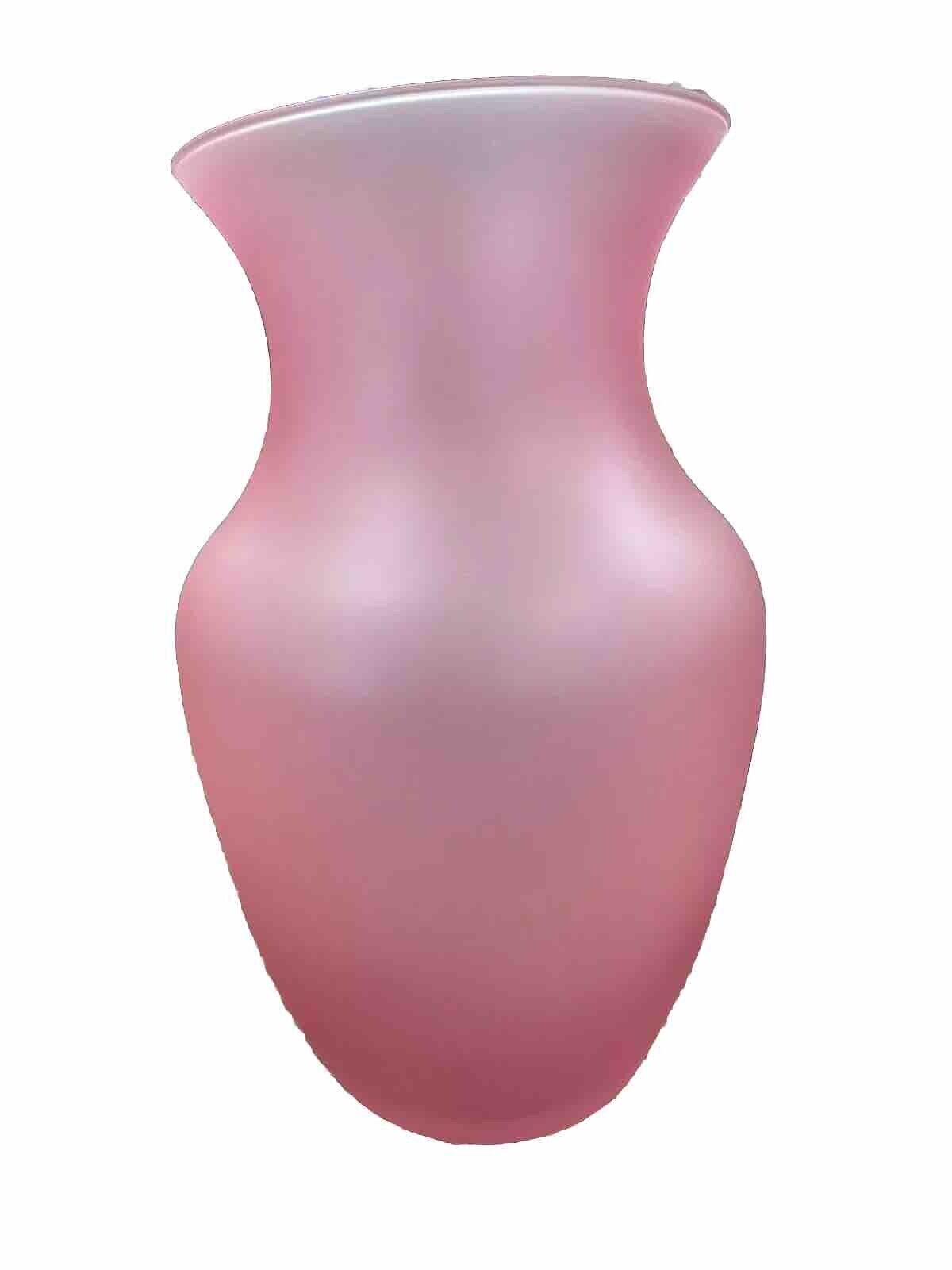 Pink Vase Decorative Pink Flower Vase Glass / Pink Frosted Glass Vase Teleflora