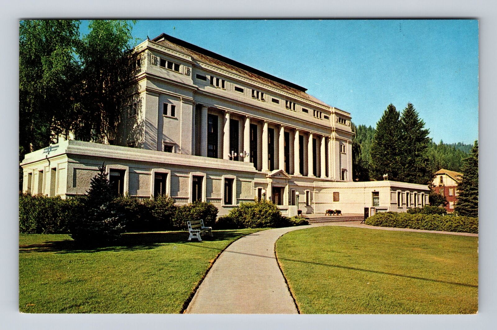 Quincy CA-California, Plumas County Court House, Antique Vintage Postcard