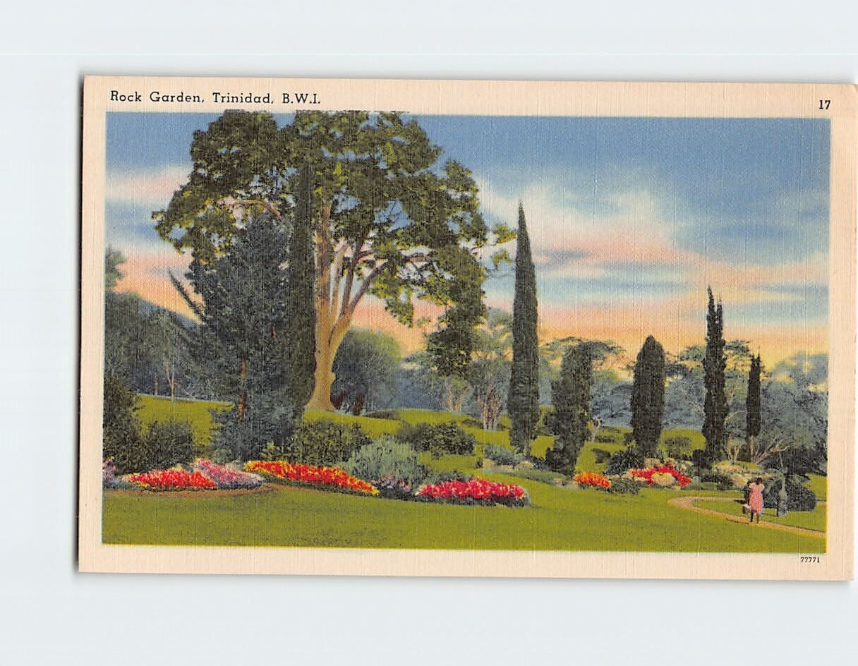 Postcard Rock Garden Trinidad and Tobago