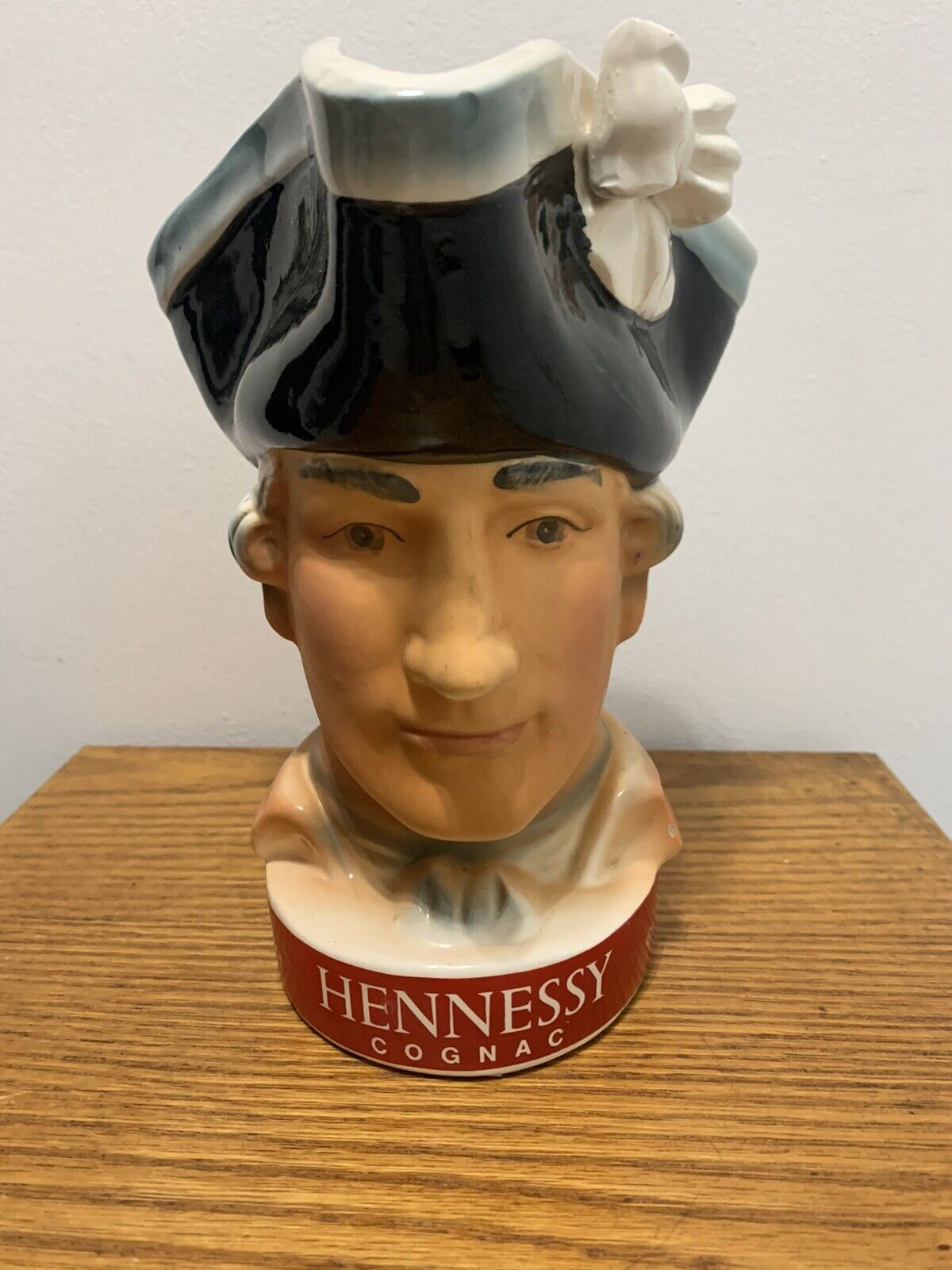 Vtg. Capitaine Richard Hennessy Cognac Toby Mug has Tricorn Hat 8\