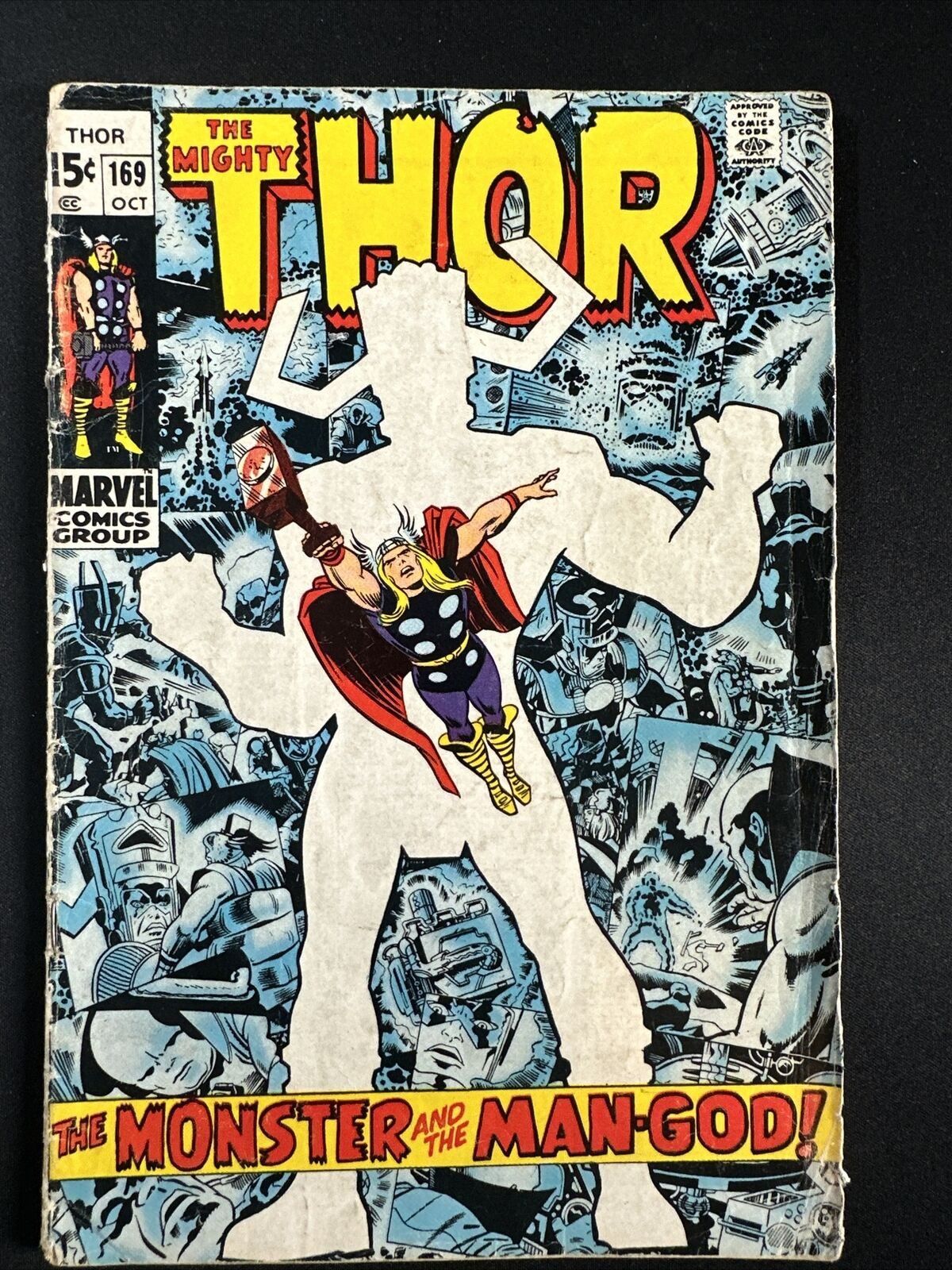 The Mighty Thor #169 Vintage Marvel Comics Silver Age 1st Print 1969 Good *A2