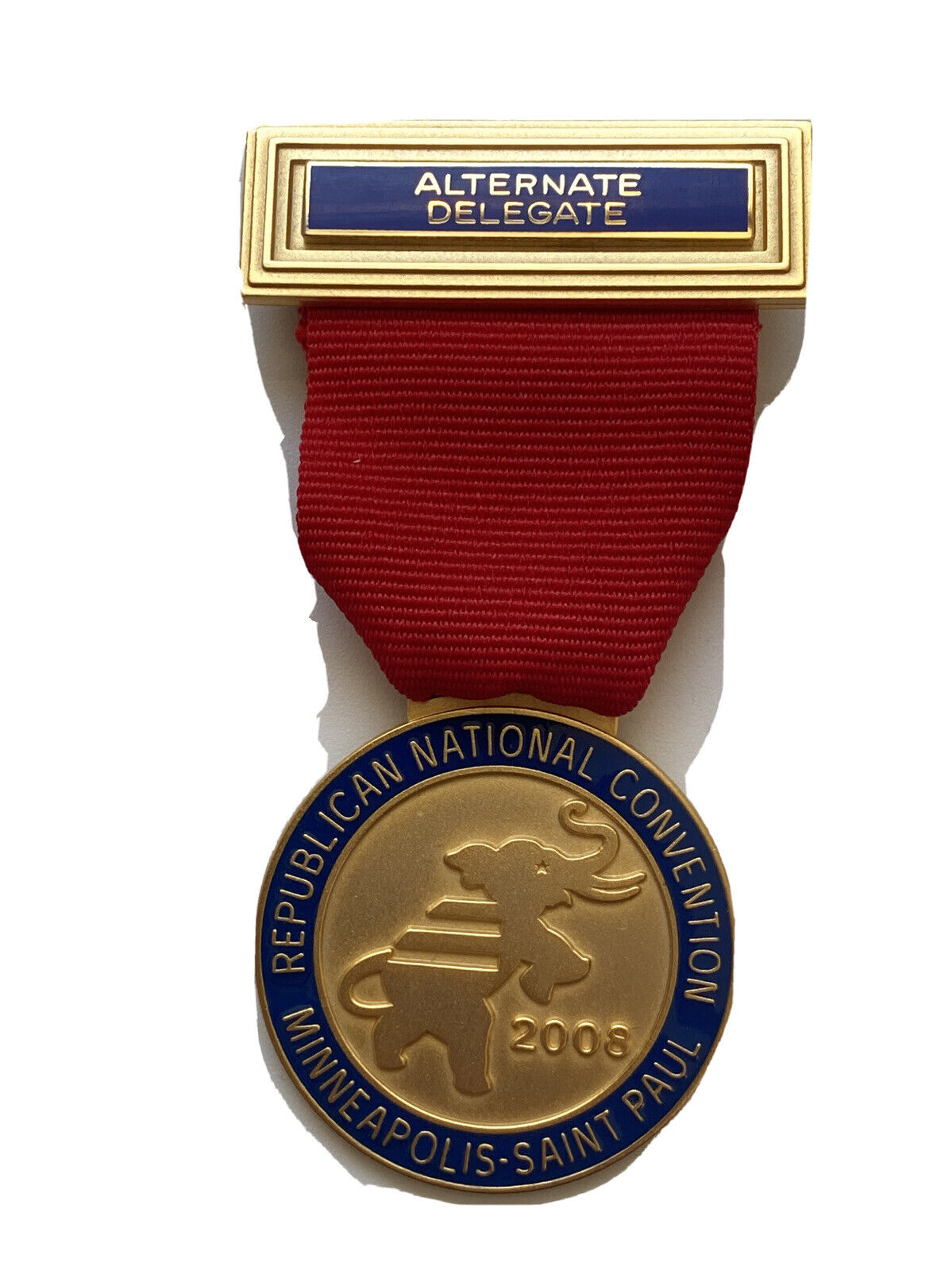 2008 Republican National Convention Alternate Delegate Badge John McCain Medal