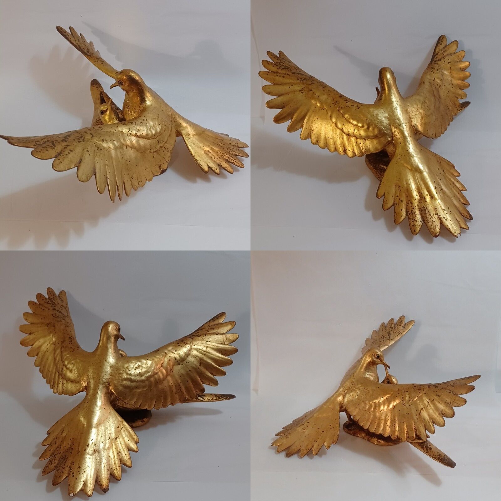 Anthony Freeman Hagen Renaker Gold Ceramic Loving Doves