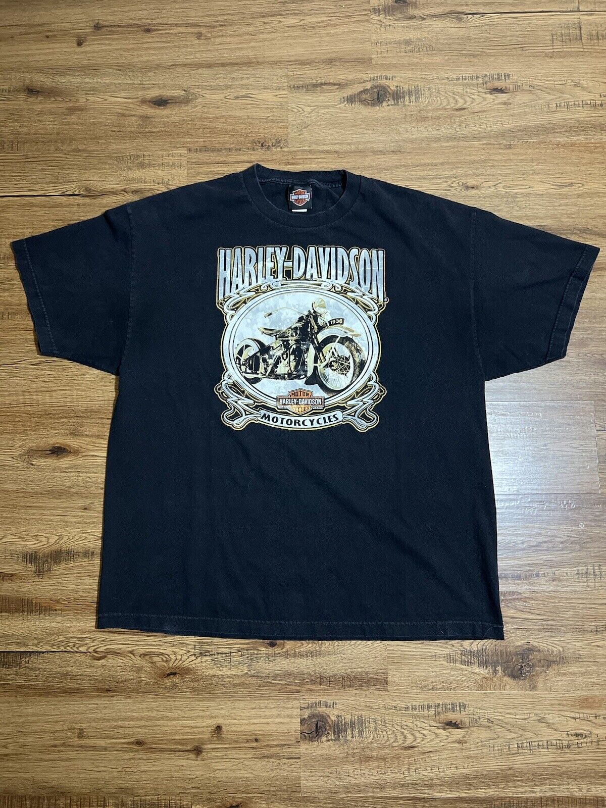 Harley Davidson Men’s 2XL Dealership T-Shirt Denney’s Harley Davidson Dual Sided