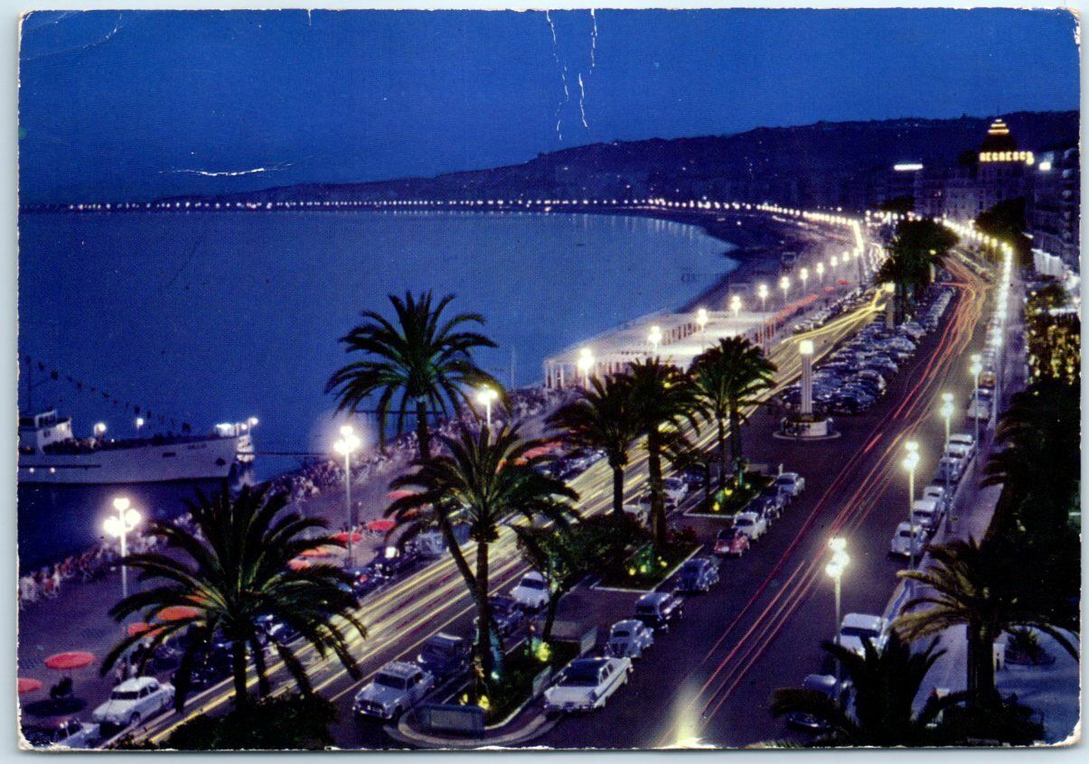 Postcard - Nice at Night - Nice, France