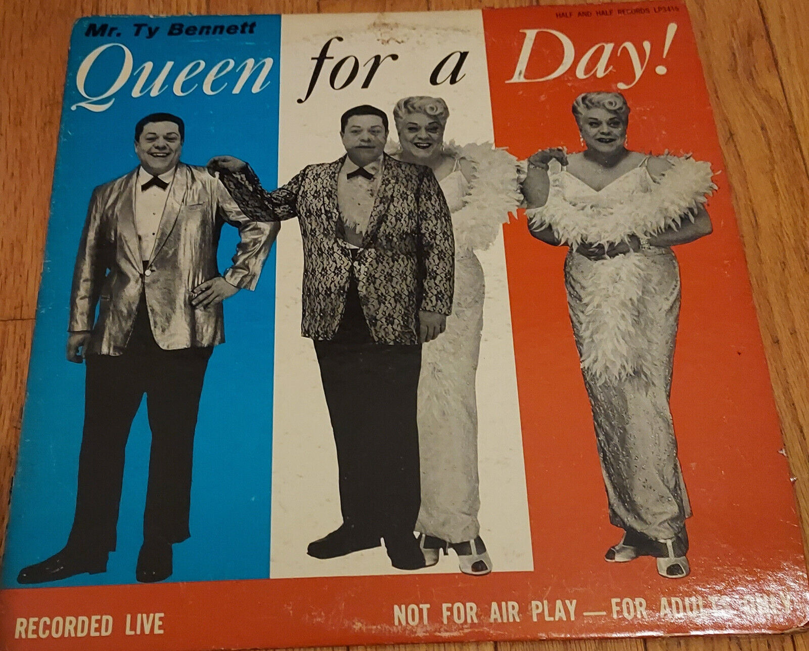 Lot of 3 vintage drag queen vinyl LPs - LGBT interest SIGNED Tubby Boots