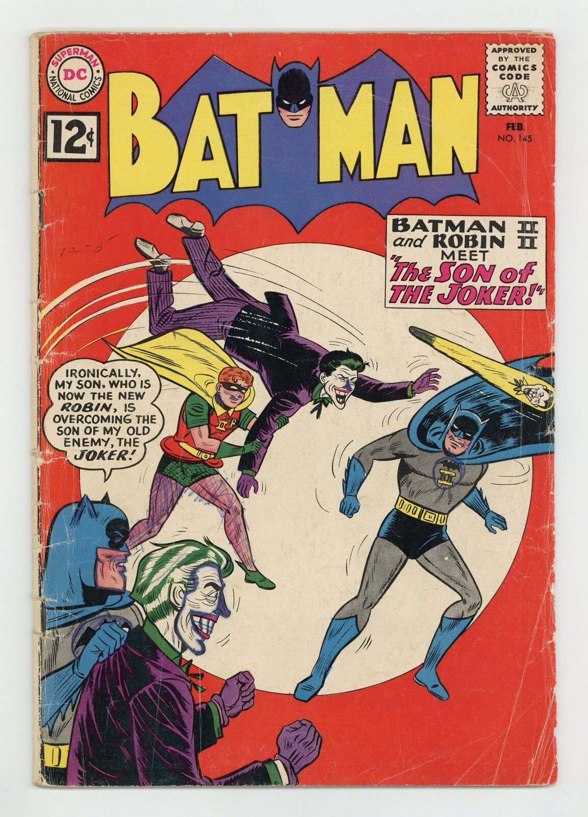 Batman #145 GD+ 2.5 1962