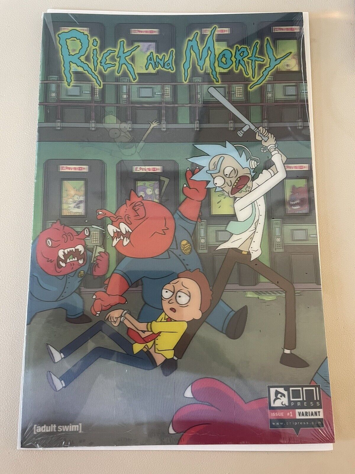 RICK AND MORTY #1 2019 SDCC Lenticular variant Artist Proof - SEALED Oni Press