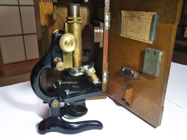1927 Antique microscope, Olympus, Showa issue GK