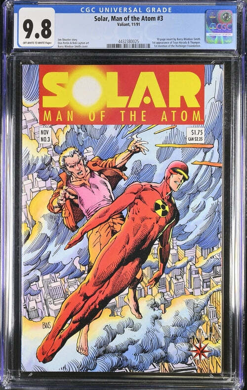 Solar, Man of the Atom 3 CGC 9.8 1991 OWW 4432380025 1st Harada-Harbinger Key