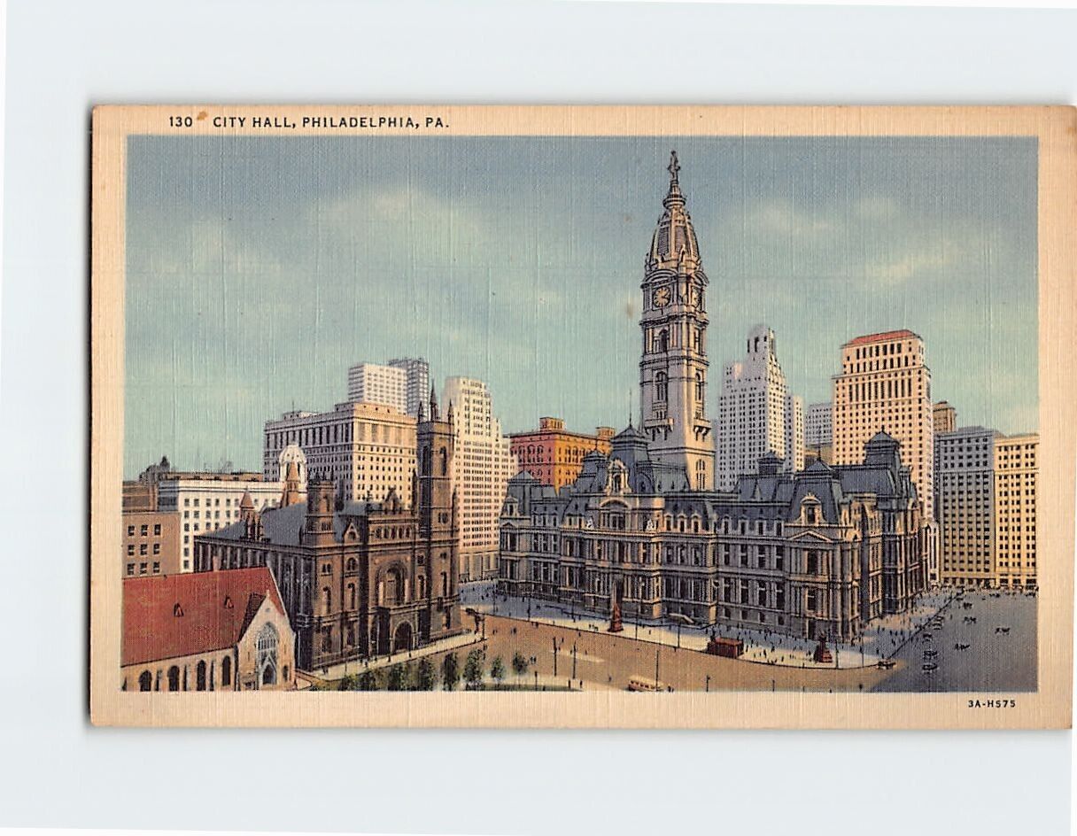 Postcard City Hall Philadelphia Pennsylvania USA