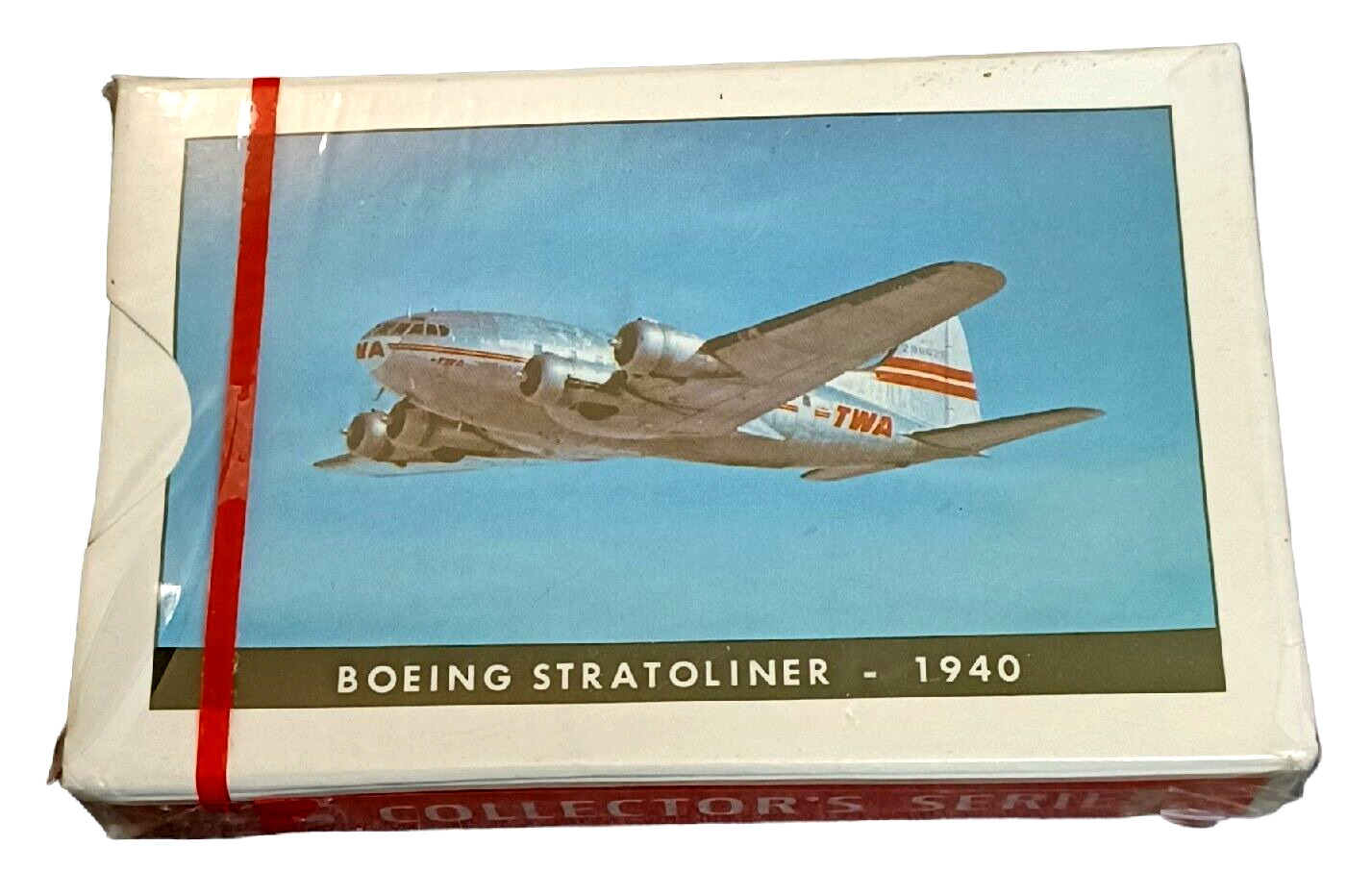 Vintage TWA COLLECTOR’S SERIES Playing Cards  Bridge - Boeing Stratoliner SEALED