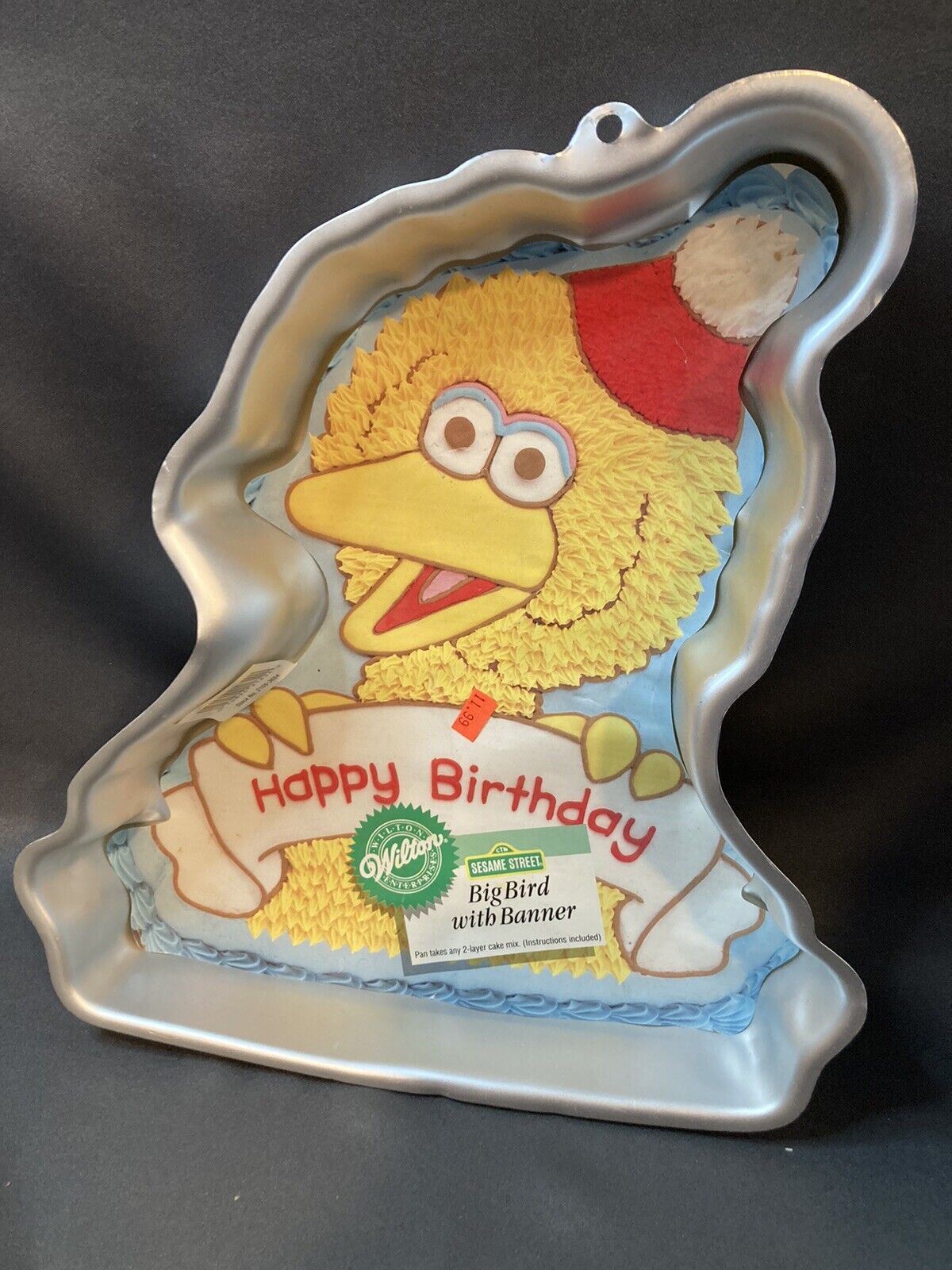 Wilton Big Bird w/ Happy Birthday Banner Aluminum Cake Pan 2105-3654