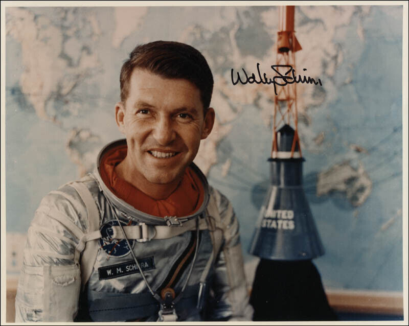 WALLY M. SCHIRRA - PHOTOGRAPH SIGNED