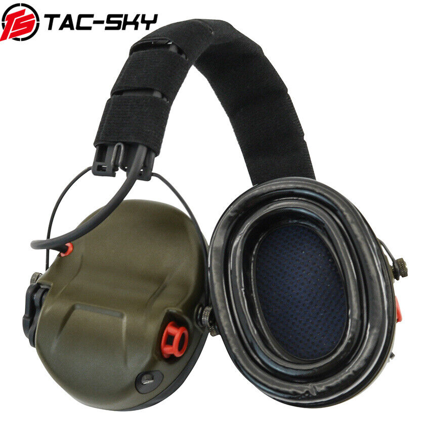 TS Module Tactical Headset Noise-canceling Electronic Earmuff No-Mic for Airsoft