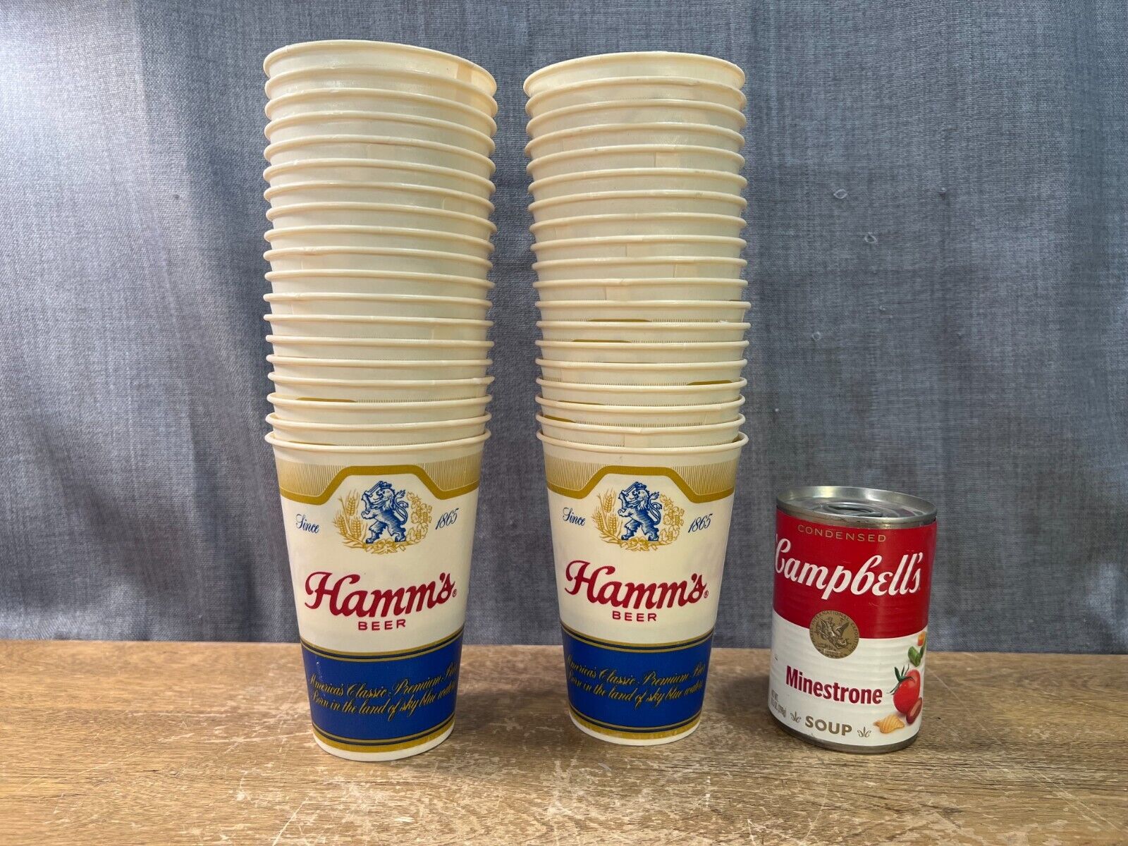 Vintage Hamm's Beer Wax Coated Dixie Cups Lot of 38 Original Ballpark