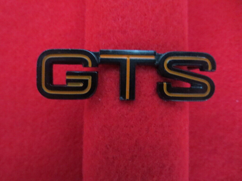 Ferrari 328 GTS Badge Emblem Logo Script - Orange Lettering - Part 61813800