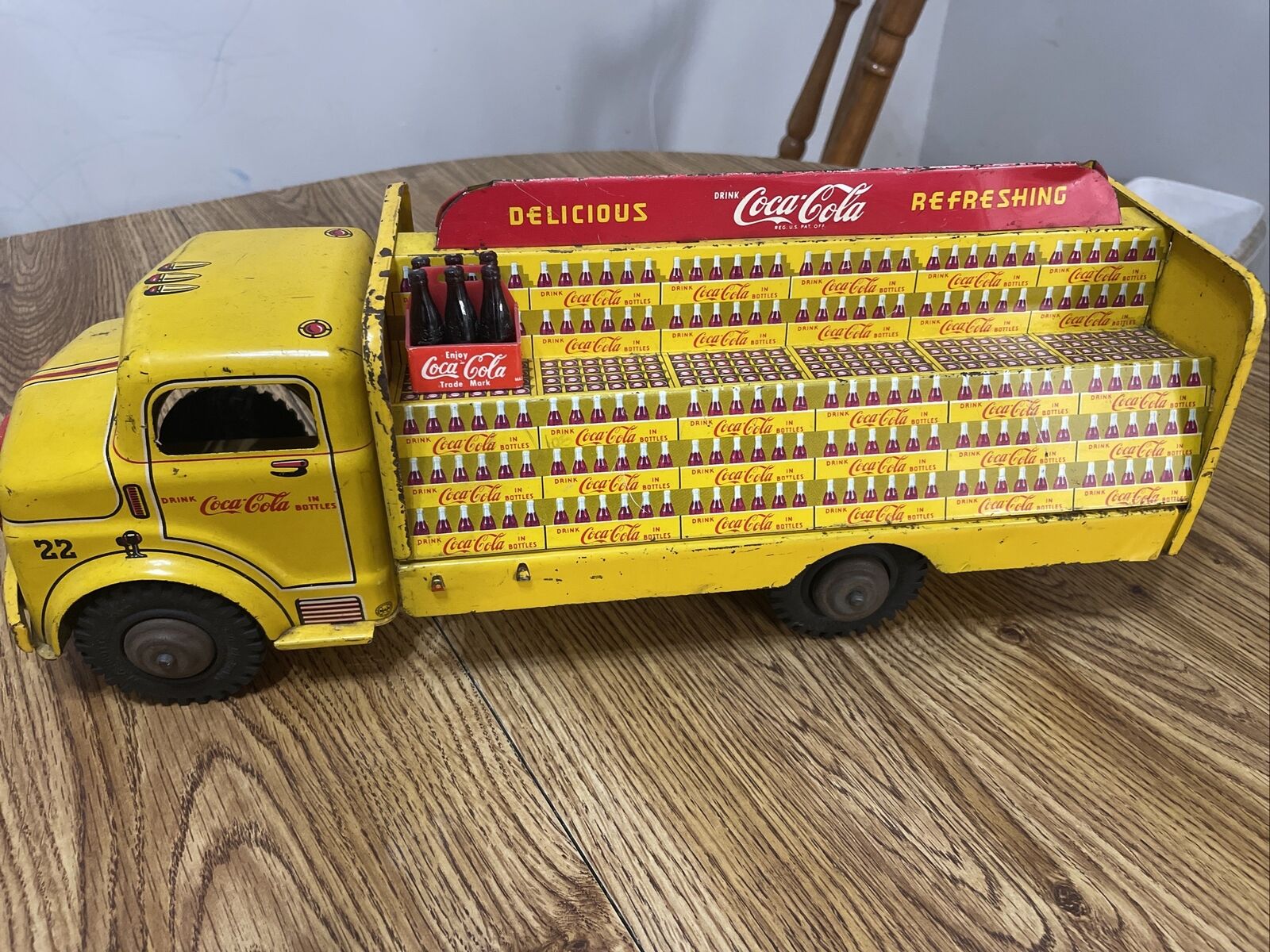 Vintage 1950’s Coca Cola Toy Metal Truck