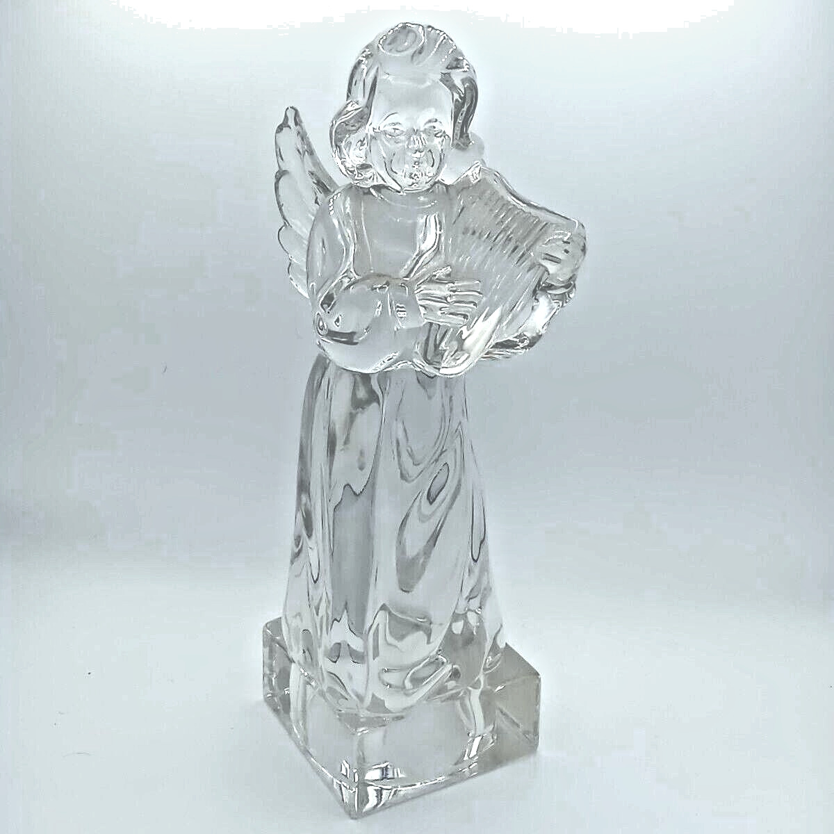 Mikasa Lead Crystal Glass Angel with Harp from Herald Collection Made in Germany