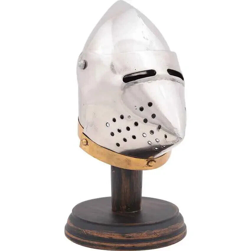 Mini Hound Skull Pig Face Bascinet Medieval Helmet