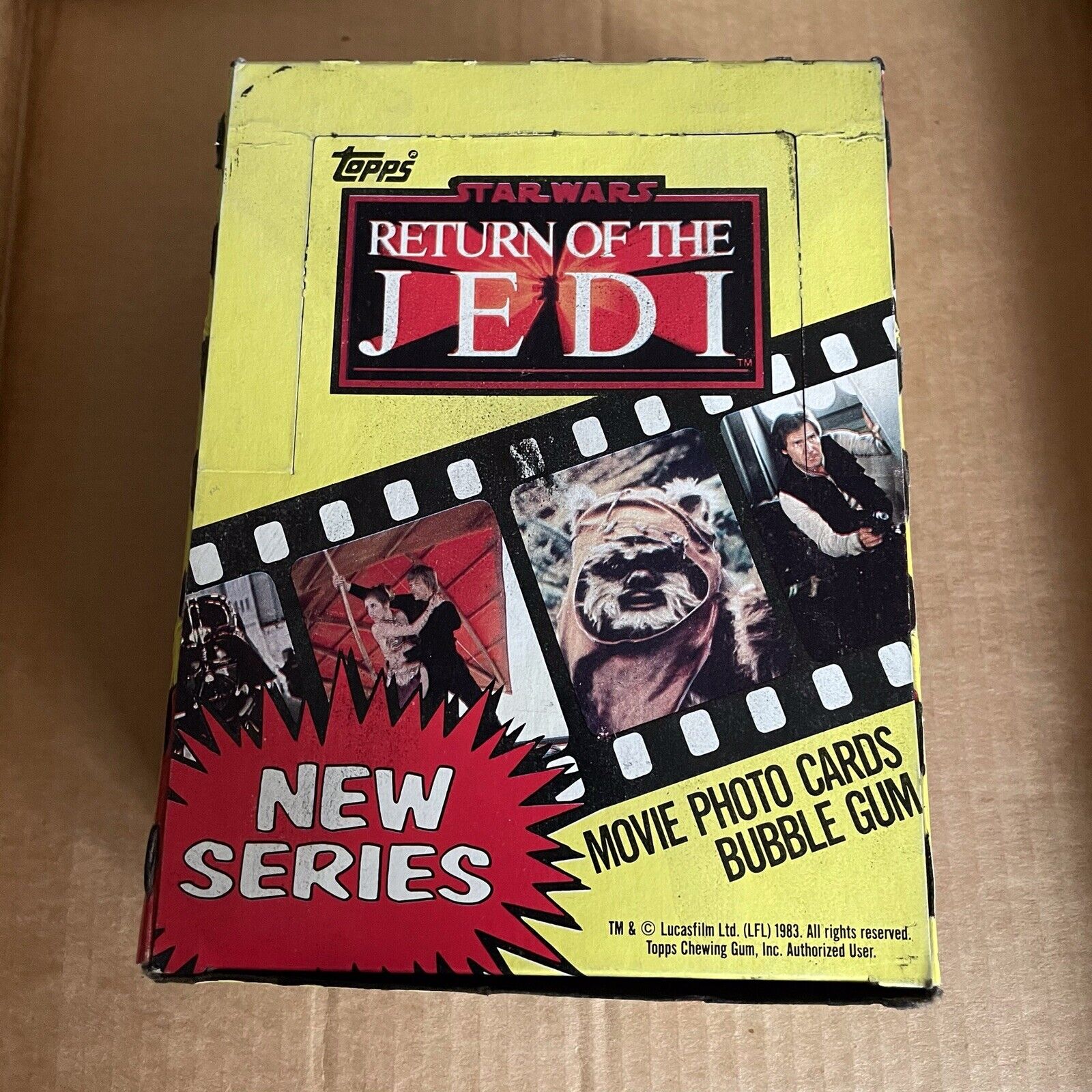 1983 Topps Return Of The Jedi Wax Box (36 Packs) Series 2